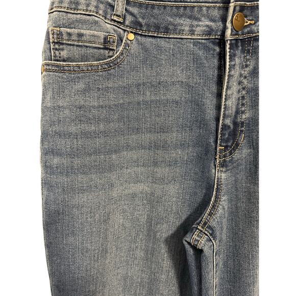 d Jeans NWT High waisted 13 inch flared legs size 8 jeans. Double waistband - Picture 3 of 8